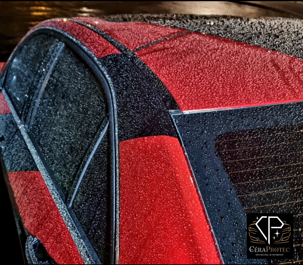 céramique déperlant hydrophobe detailing céraprotec angers