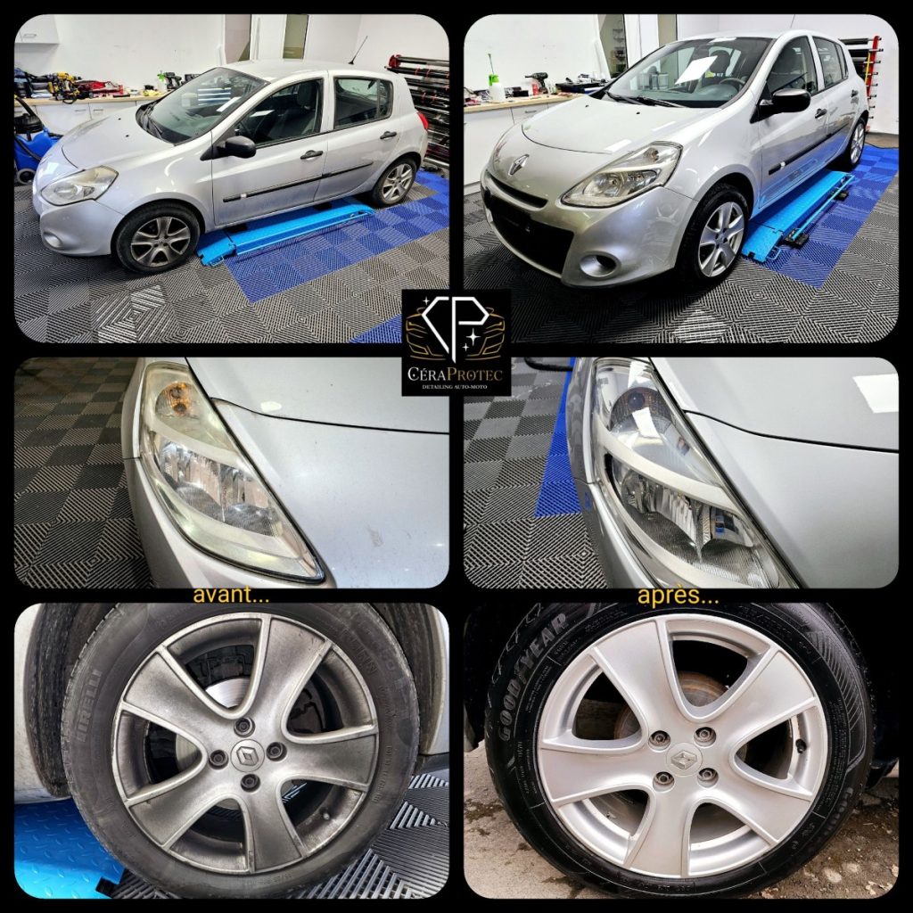 rénovation extérieur clio detailing céraprotec angers